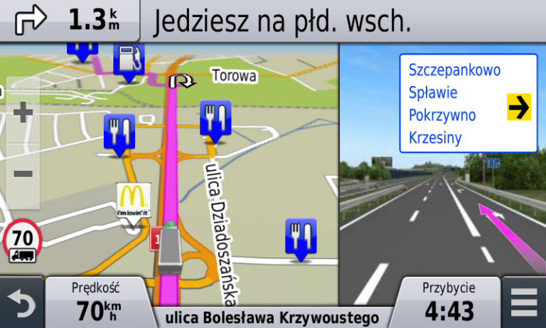 Nawigacja dla ciężarówek Garmin GPS dla Aktywnych