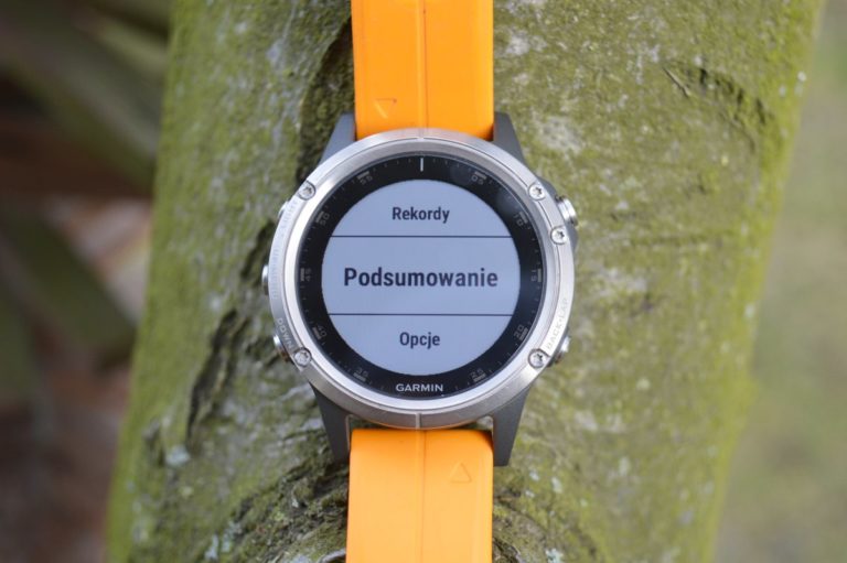 podsumowanie aktywnosci garmin