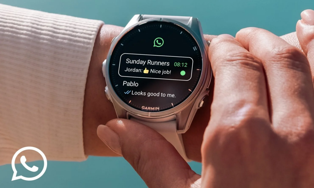 WhatsApp w zegarku Garmin