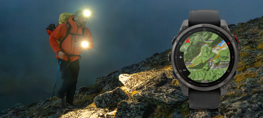 Latarka w zegarku Garmin